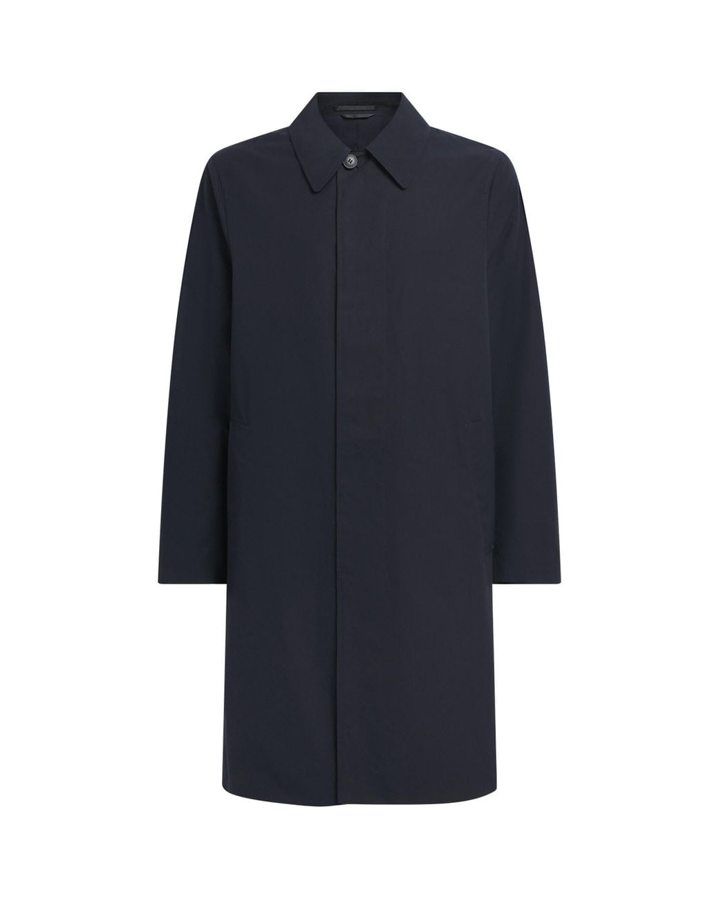 Sunspel Blue Cotton Ventile Overcoat for men