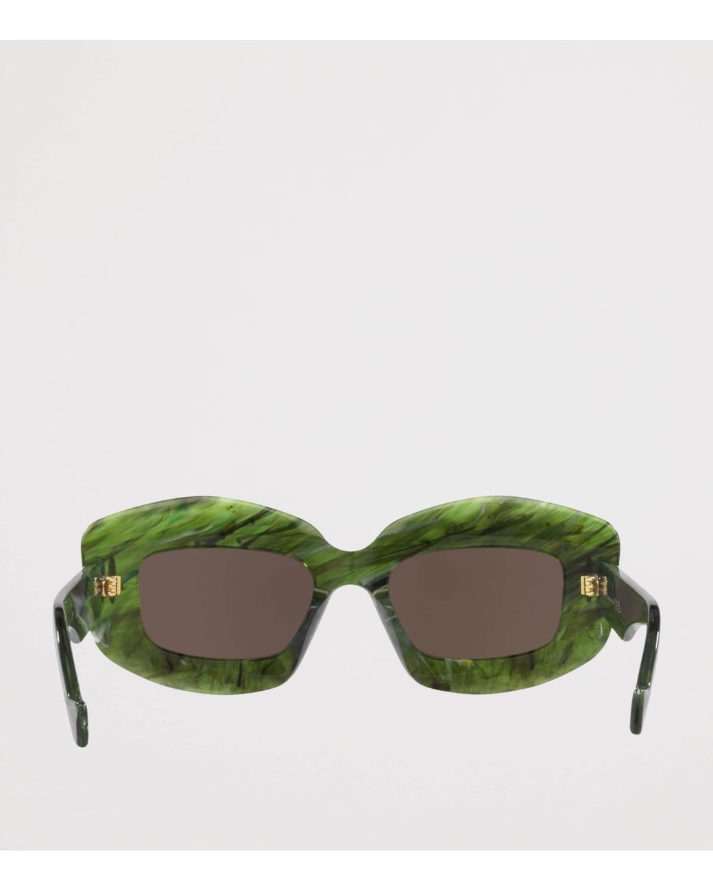 Loewe Green Chunky Anagram Sunglasses