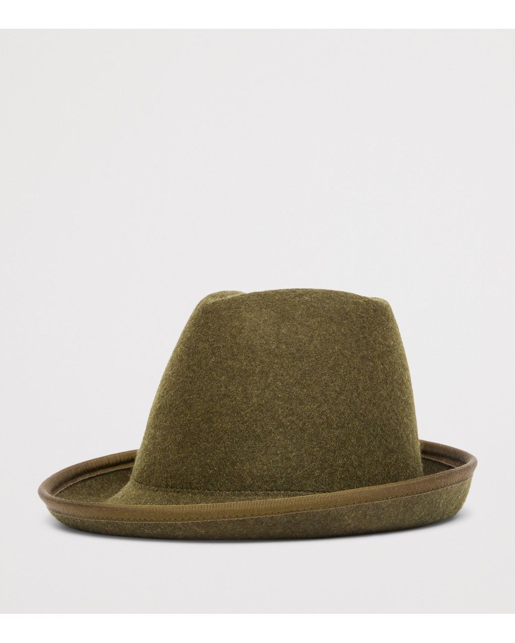 Weekend by Maxmara Green Wool Fedora Hat