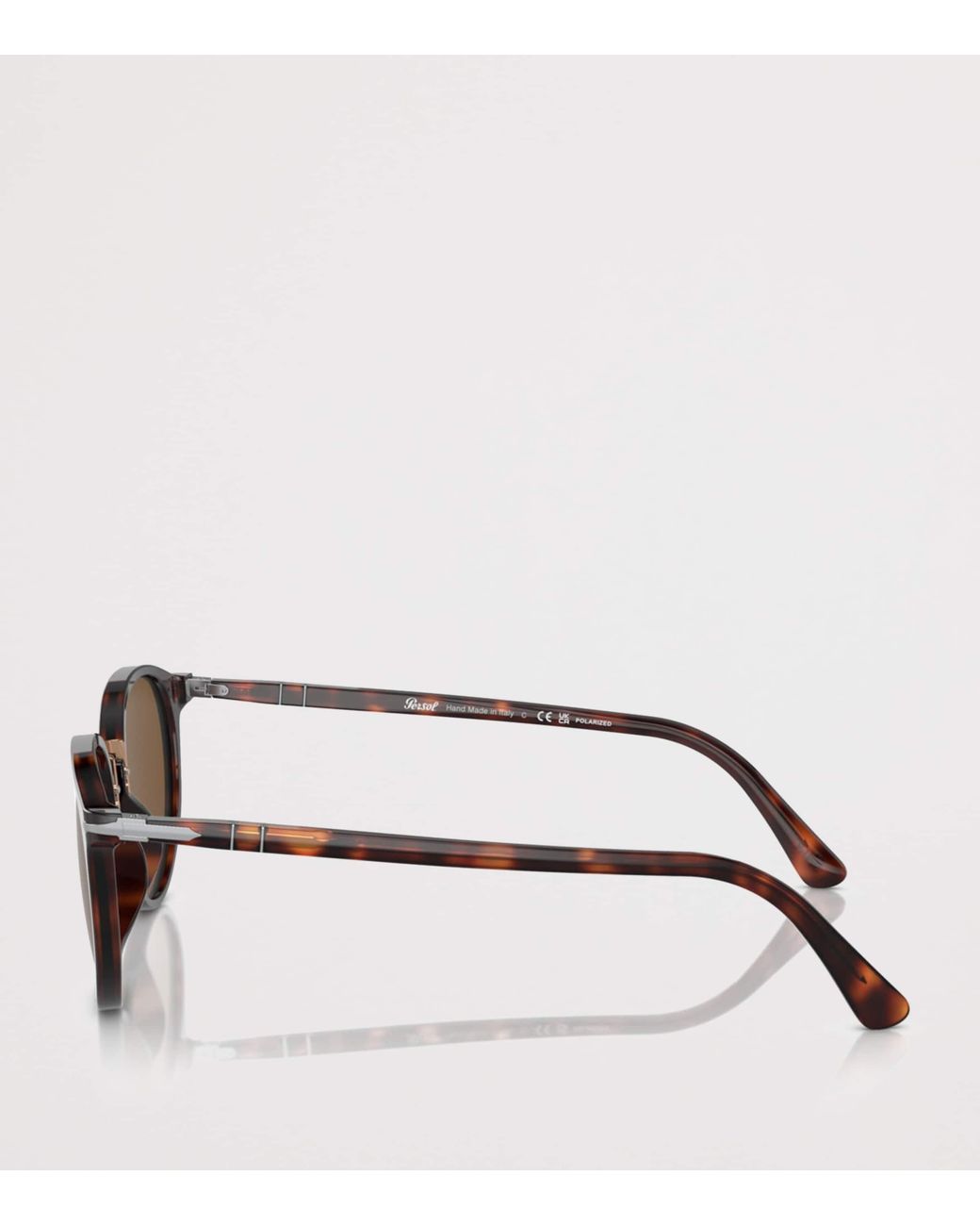 Persol Brown Acetate Rounded Square Sunglasses for men