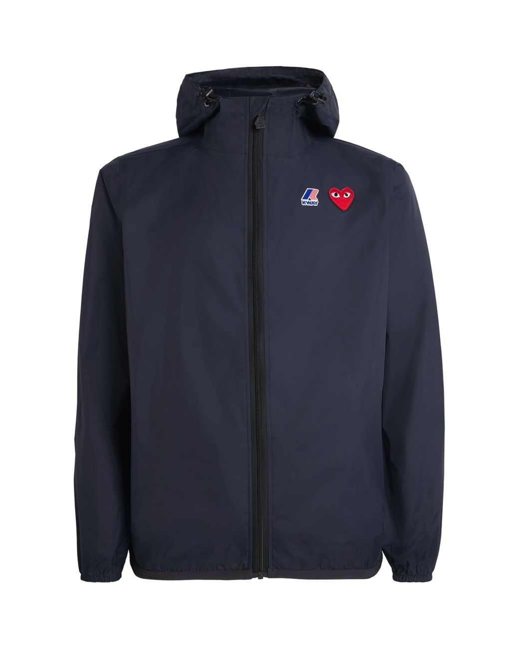 COMME DES GARÇONS PLAY Blue X K-Way Water-Resistant Jacket for men