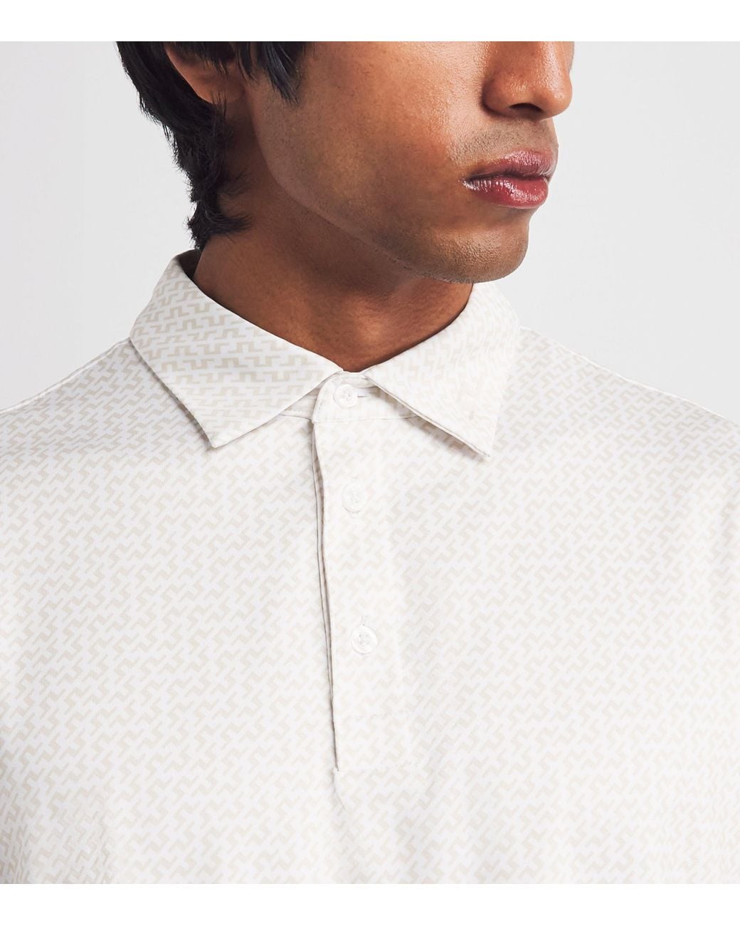 J.Lindeberg White Bala Polo Shirt for men