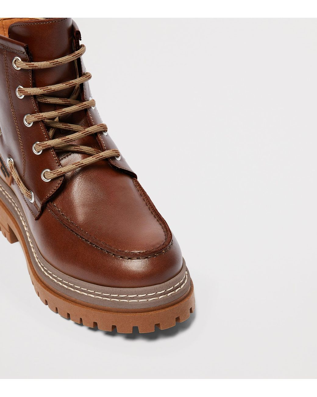Weekend by Maxmara Brown Leather Ankle Boots