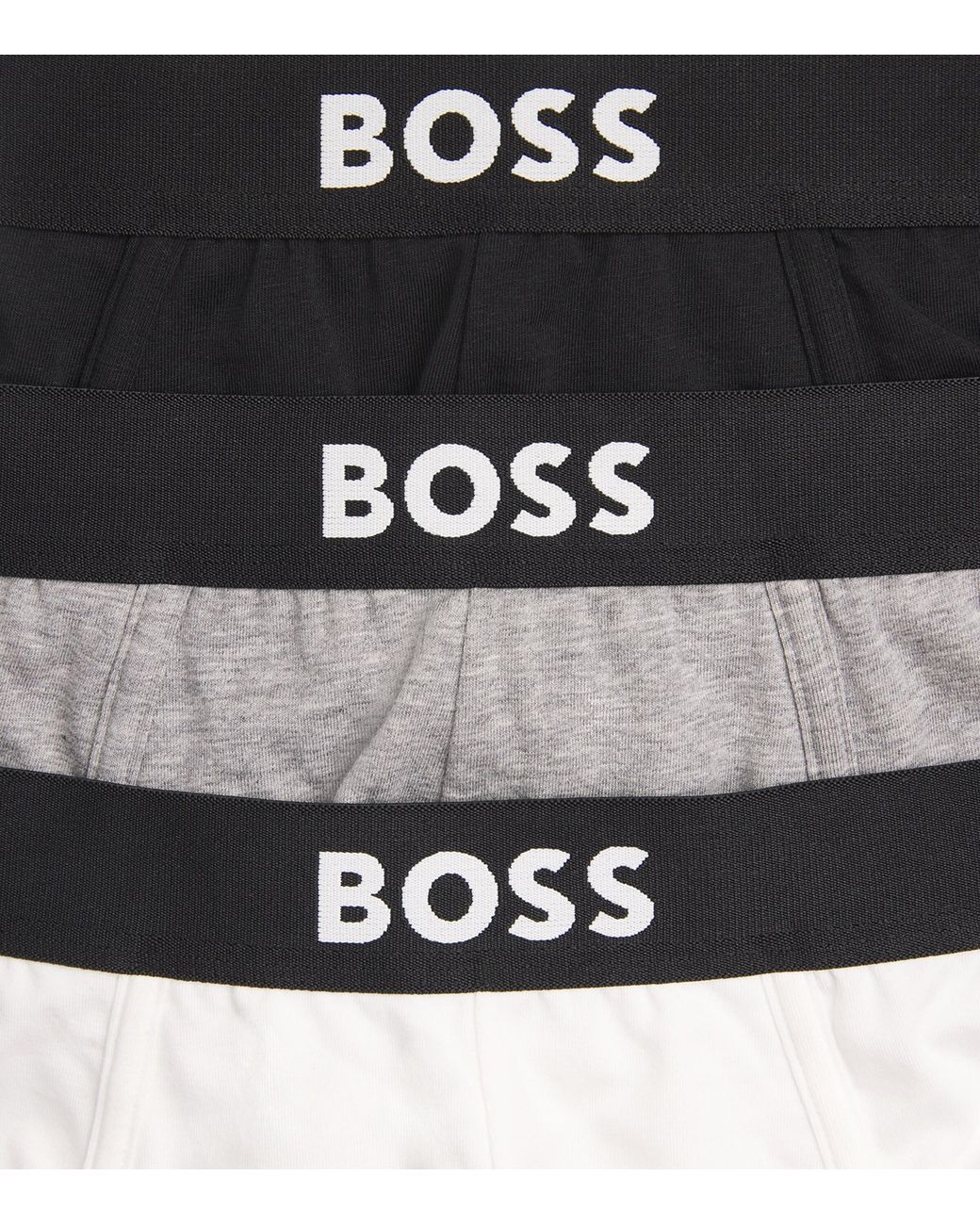 Boss Black Stretch-Organic Cotton Briefs for men