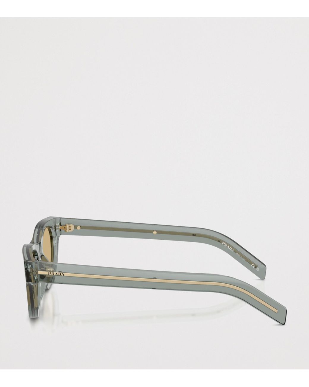 Prada Gray Acetate Pr C09S Cat Eye Sunglasses for men