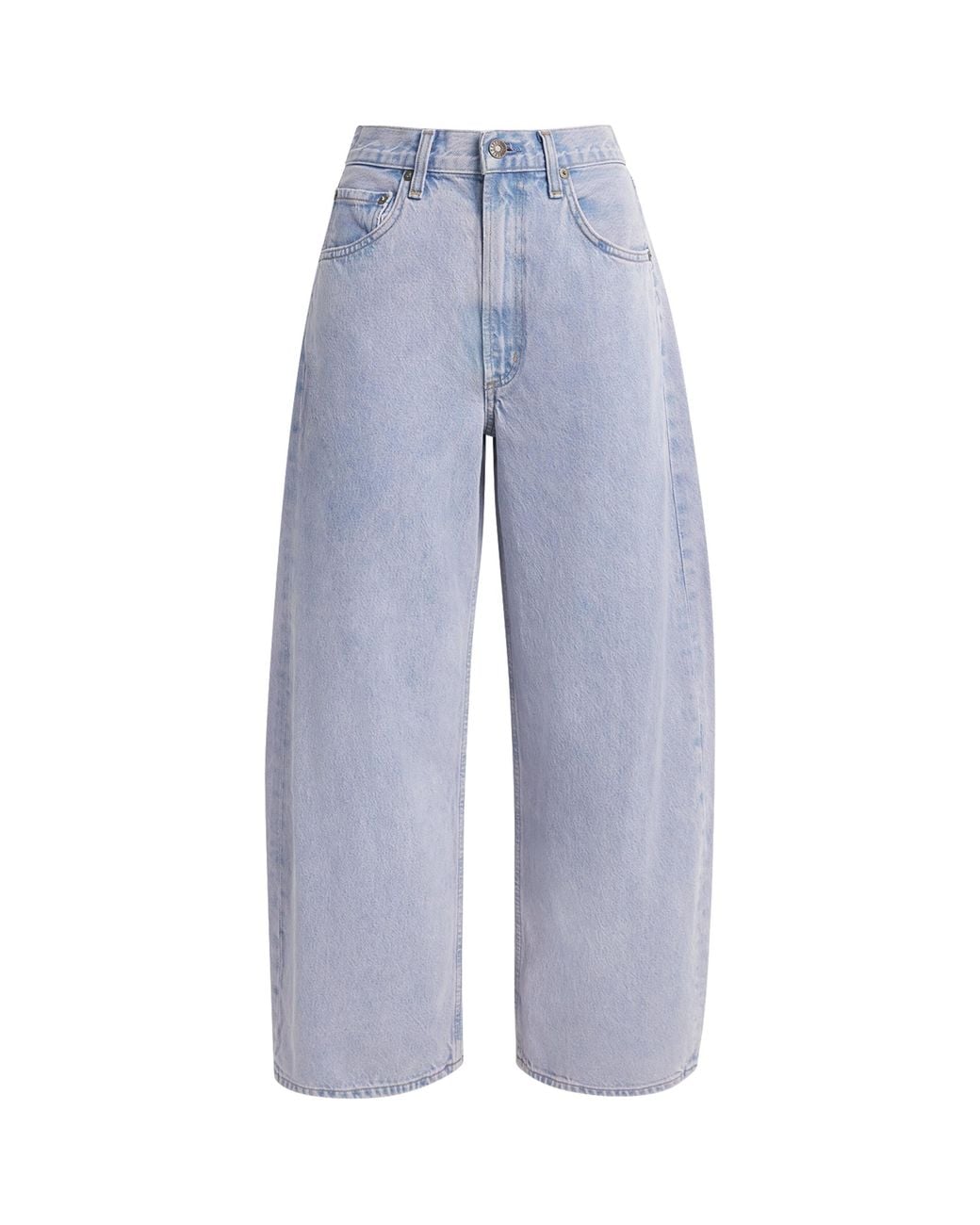 Agolde Blue Low Curve Cropped Jeans