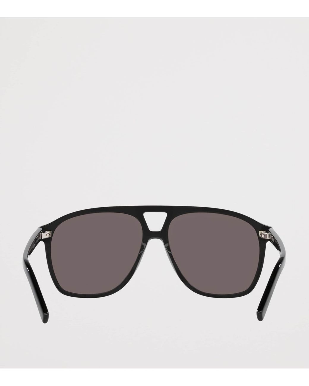 Saint Laurent Gray Sl 596 Dune Rectangular Sunglasses