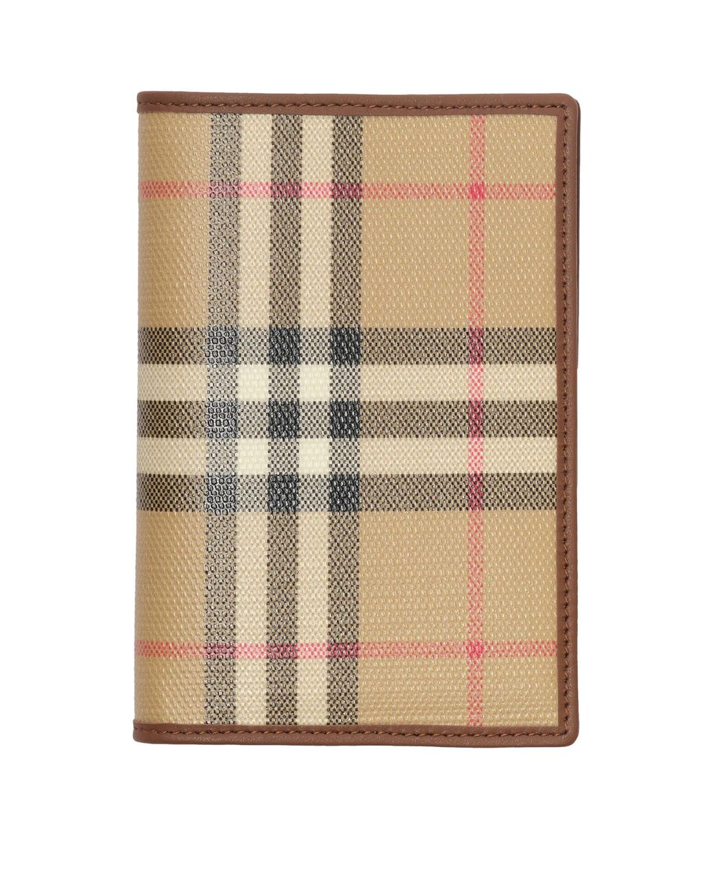 Burberry Natural Check Folding Card Holder for men