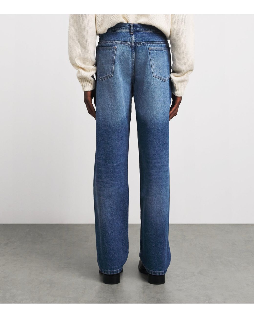 A.P.C. Blue Fairfax Wide-Leg Jeans for men