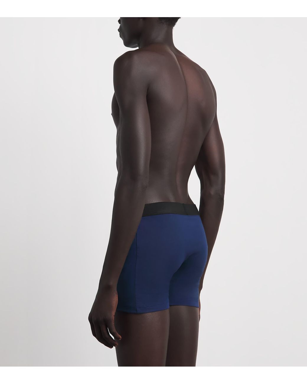 Falke Blue Stretch-Egyptian Cotton Boxer Briefs for men