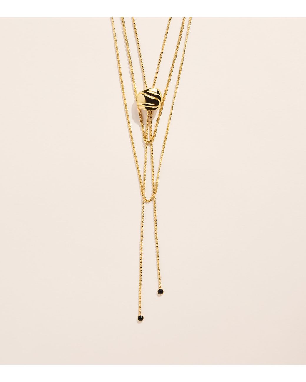 Chloé Natural Sculpted Pendant Necklace