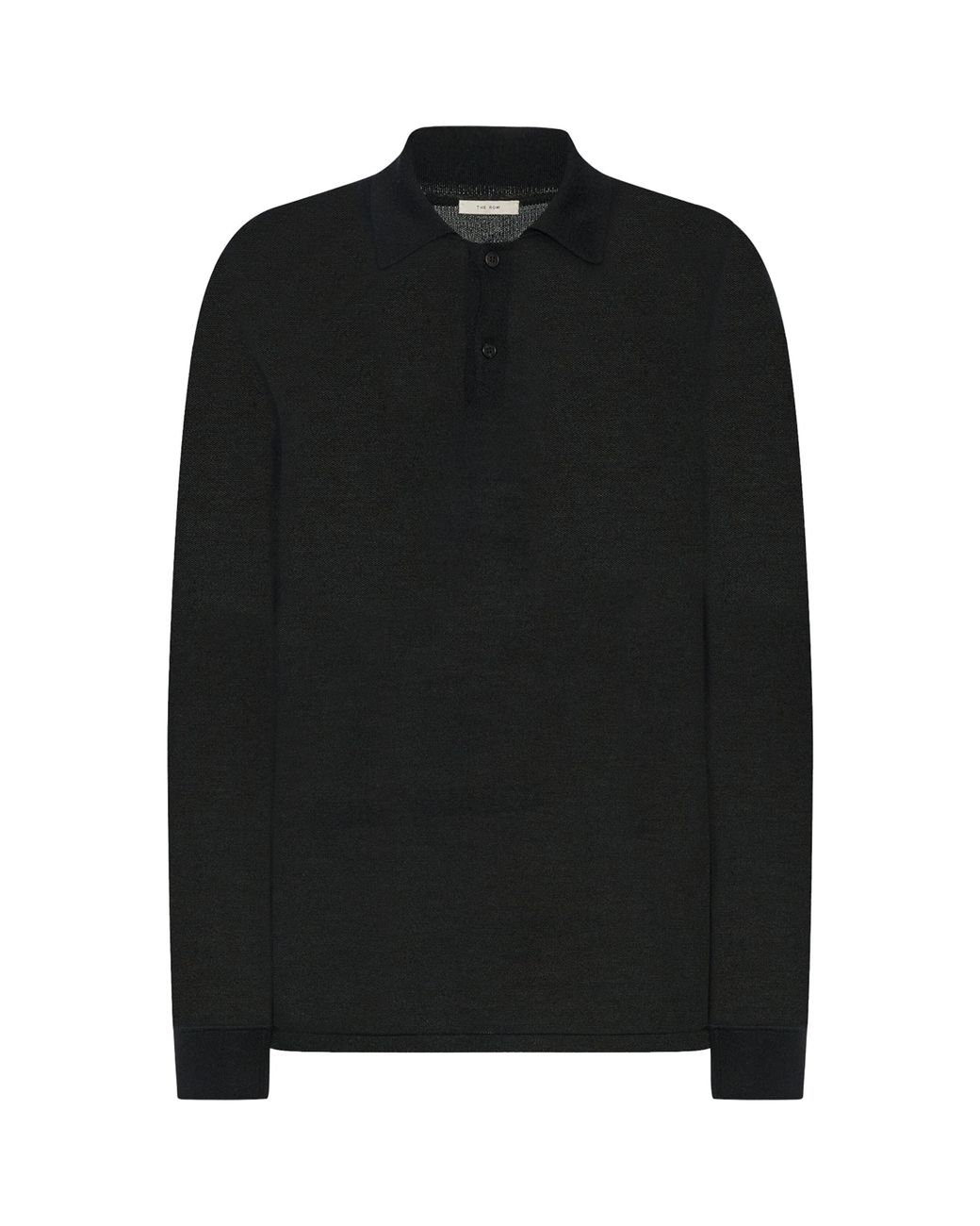 The Row Black Blaize Cashmere Polo Sweater for men