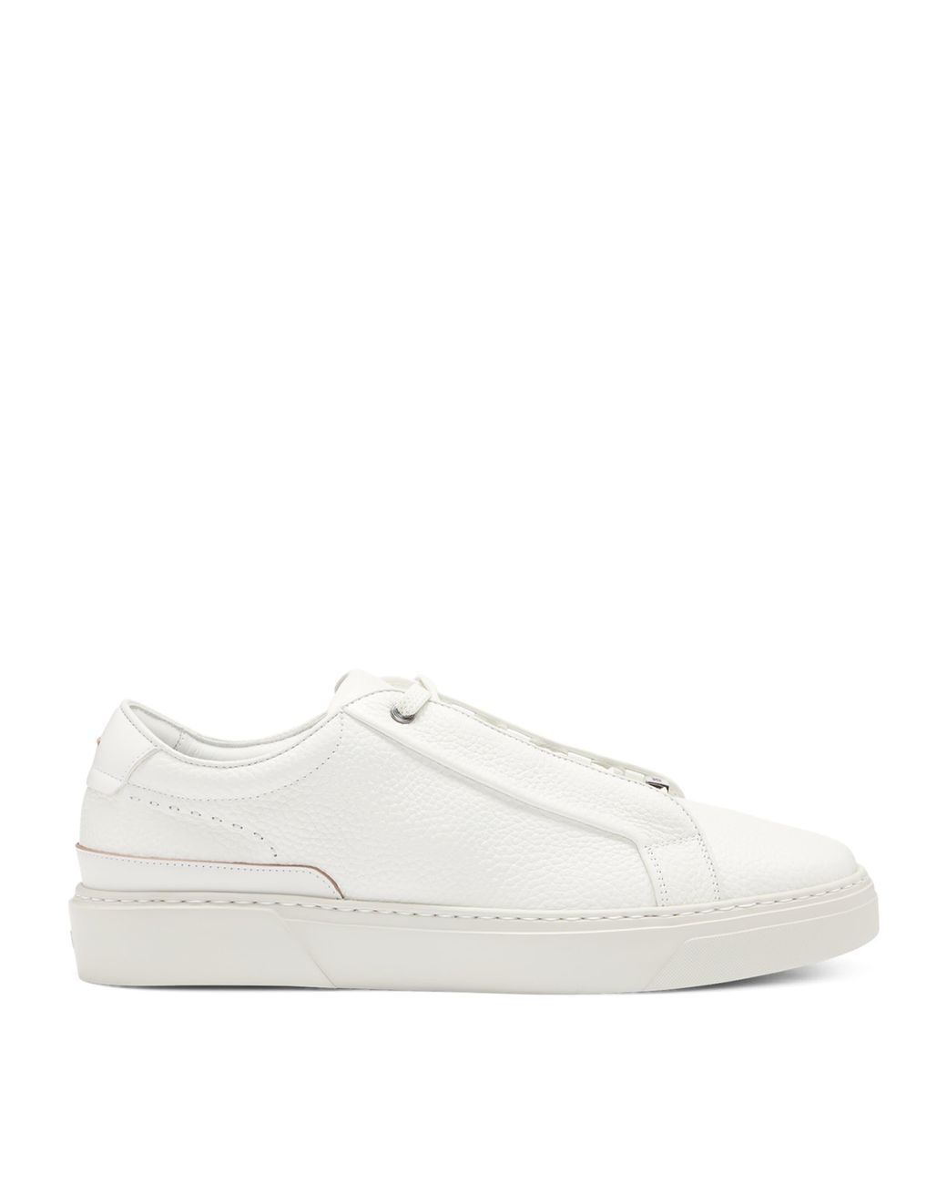 Boss White Leather Gary Sneakers for men