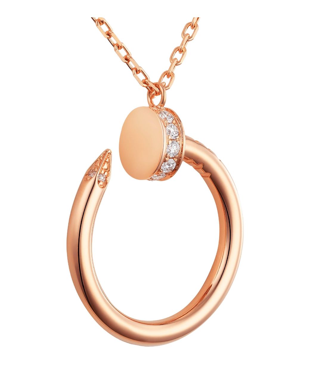 Cartier Metallic And Diamond Juste Un Clou Necklace
