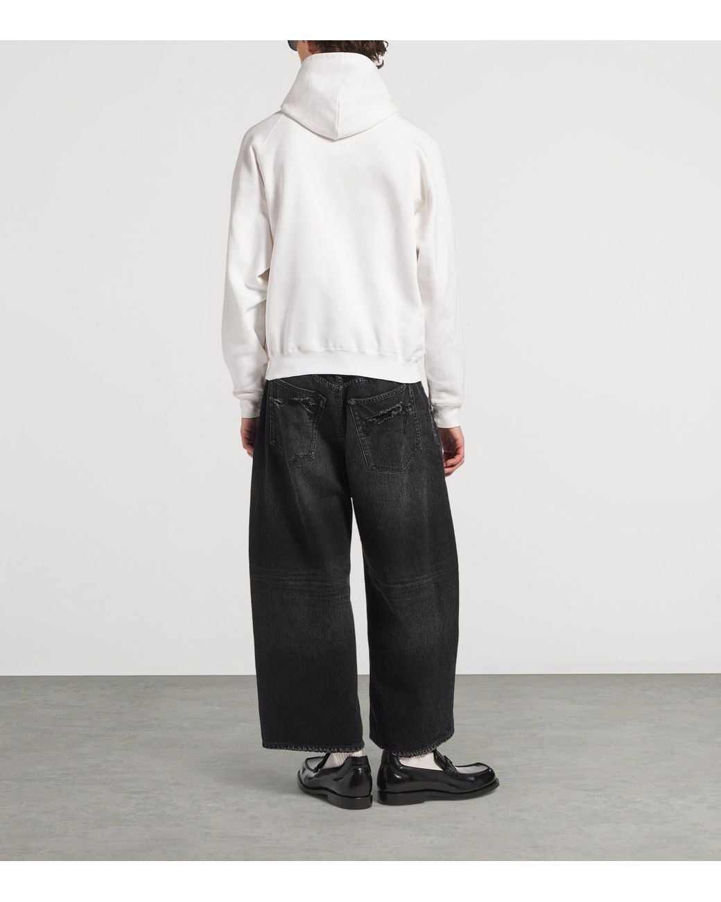 Balenciaga White Cotton Bodies Hoodie for men