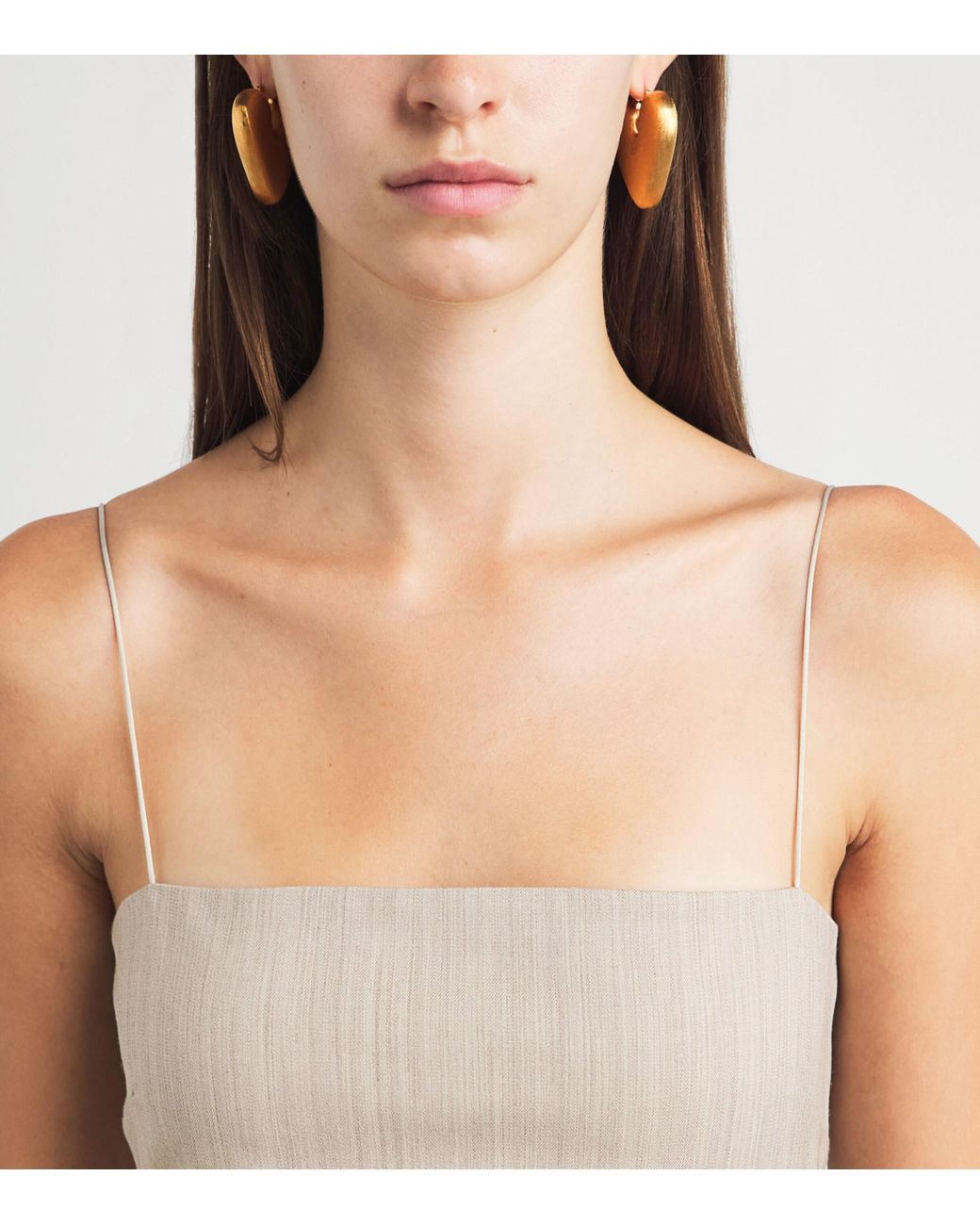 Jacquemus Natural Wool-Blend Paradiso Midi Dress