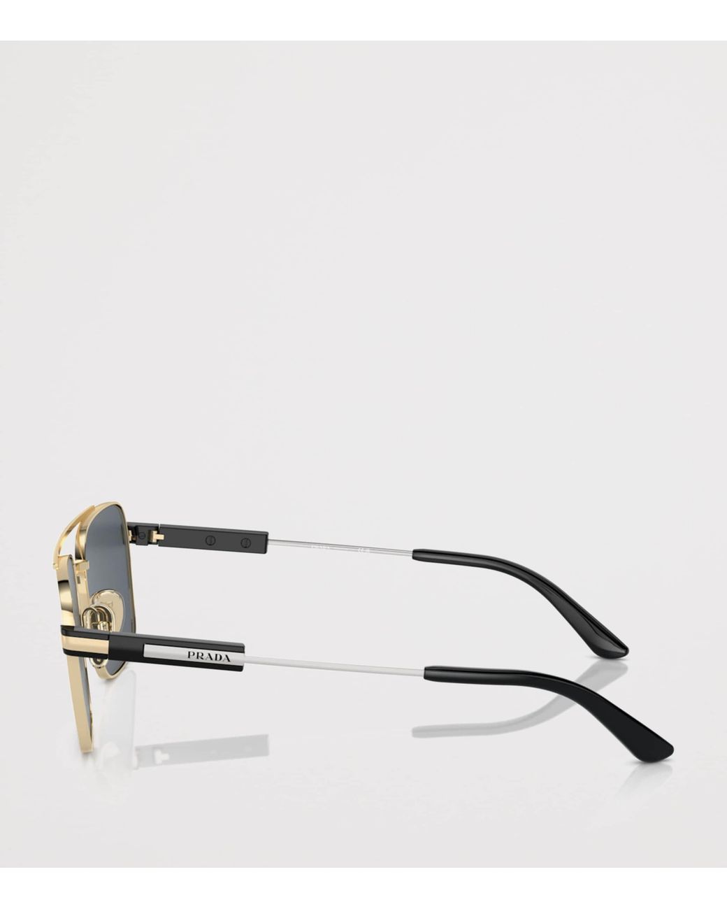 Prada Gray Metal Pillow Sunglasses