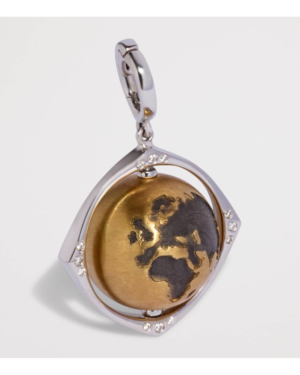 Annoushka Metallic And Diamond Spinning Globe Charm