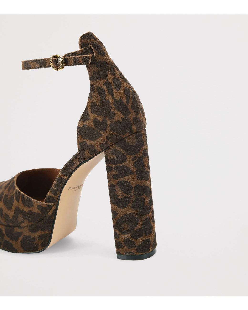Kurt Geiger Brown Suede Shoreditch Platform Heels