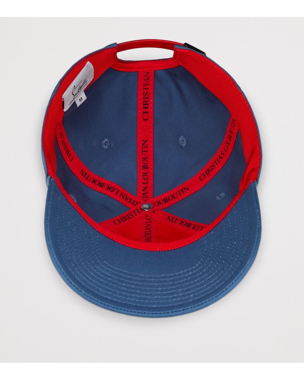 Christian Louboutin Blue Mooncrest Baseball Cap for men