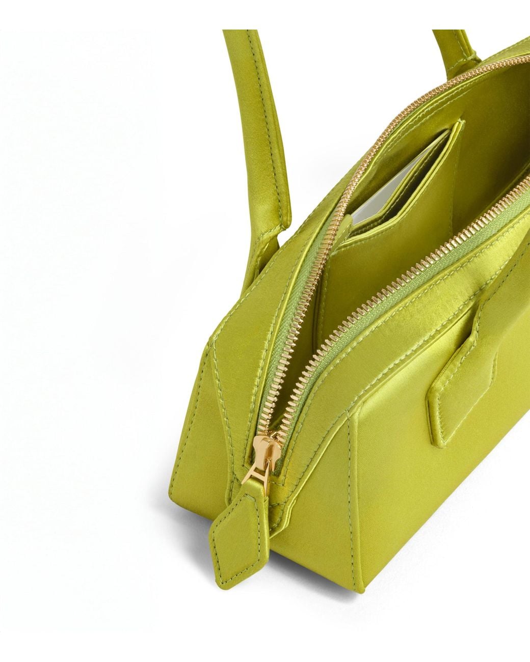 Alaïa Yellow Small Satin Le Teckel Shoulder Bag