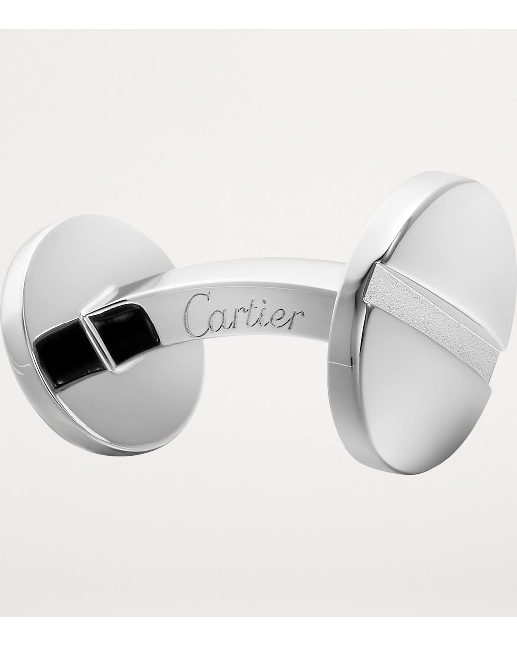 Cartier Metallic Sterling Santos De Cufflinks for men