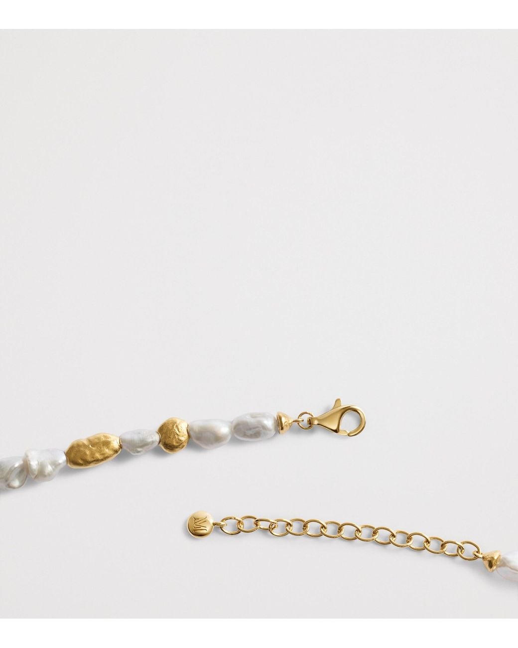 Monica Vinader Metallic Vermeil And Pearl Capri Bracelet