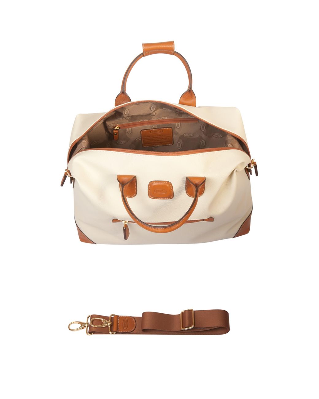 Bric's White Firenze Small Duffle Bag