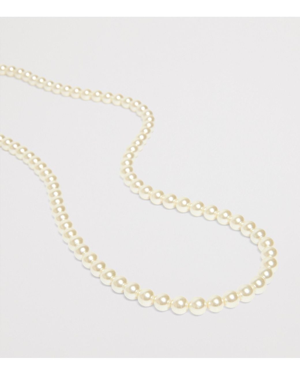 Marina Rinaldi White Faux Pearl Belt