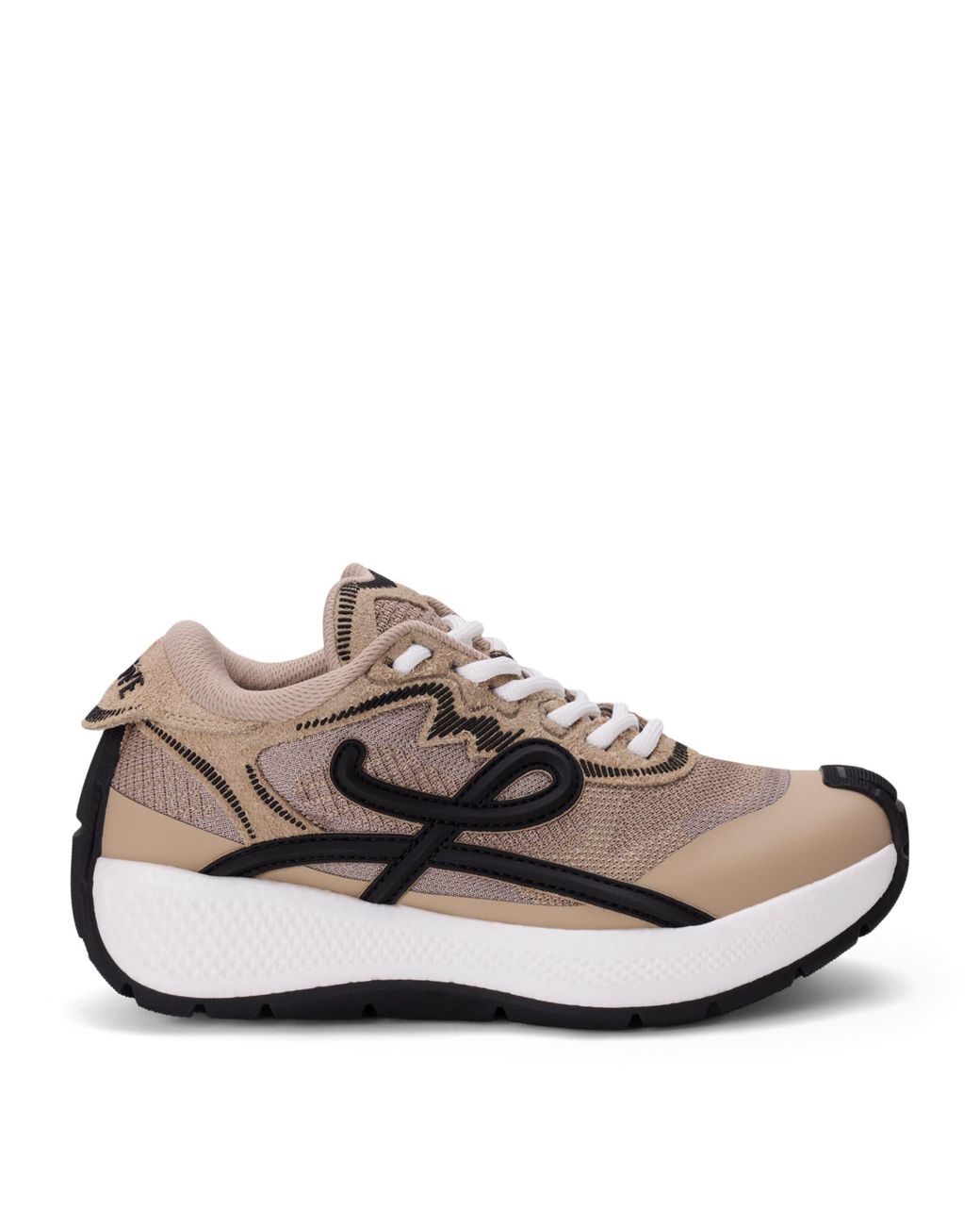 Loewe Brown Leather Pogo Sneakers