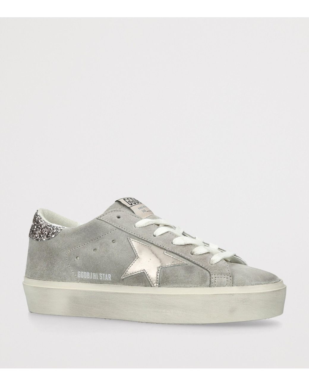 Golden Goose Deluxe Brand Gray Suede Hi Star Sneakers