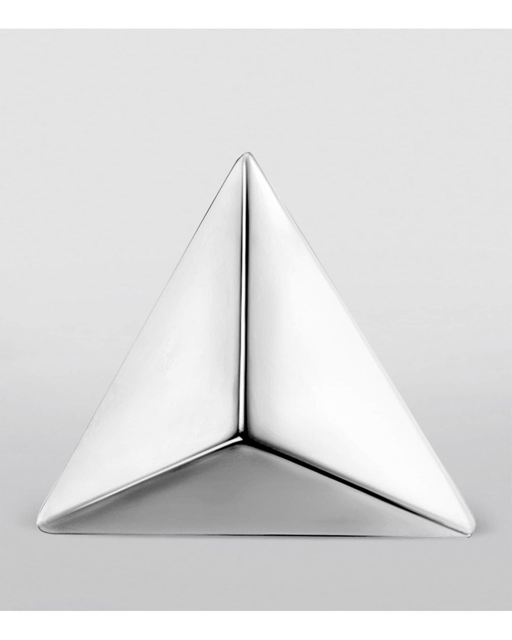Maria Tash Metallic Faceted Triangle Threaded Stud Earring