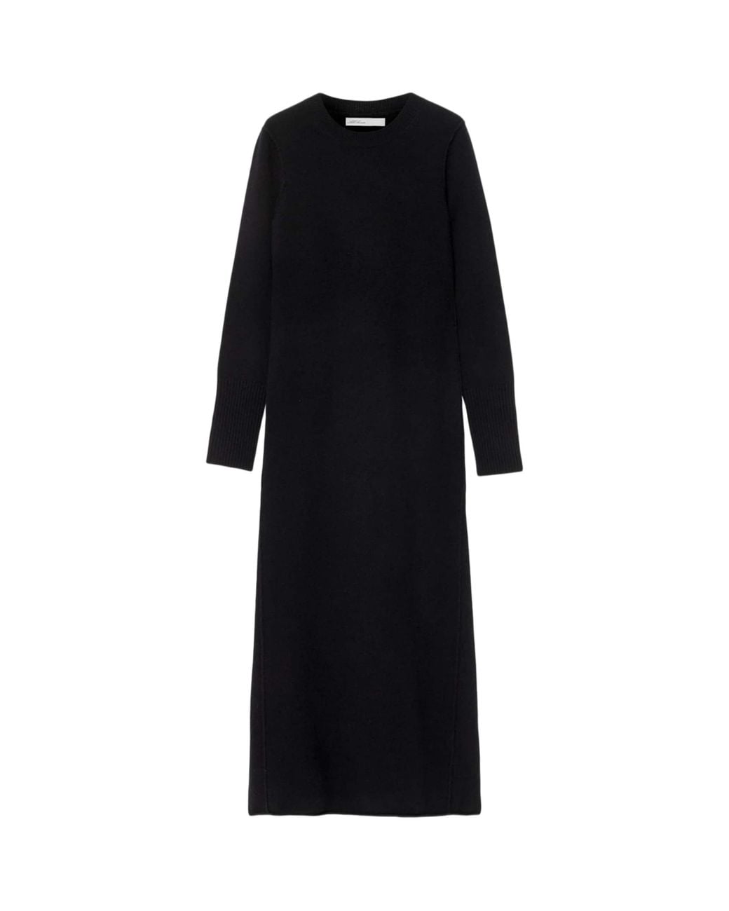 AllSaints Black Merino Wool Erith Maxi Dress