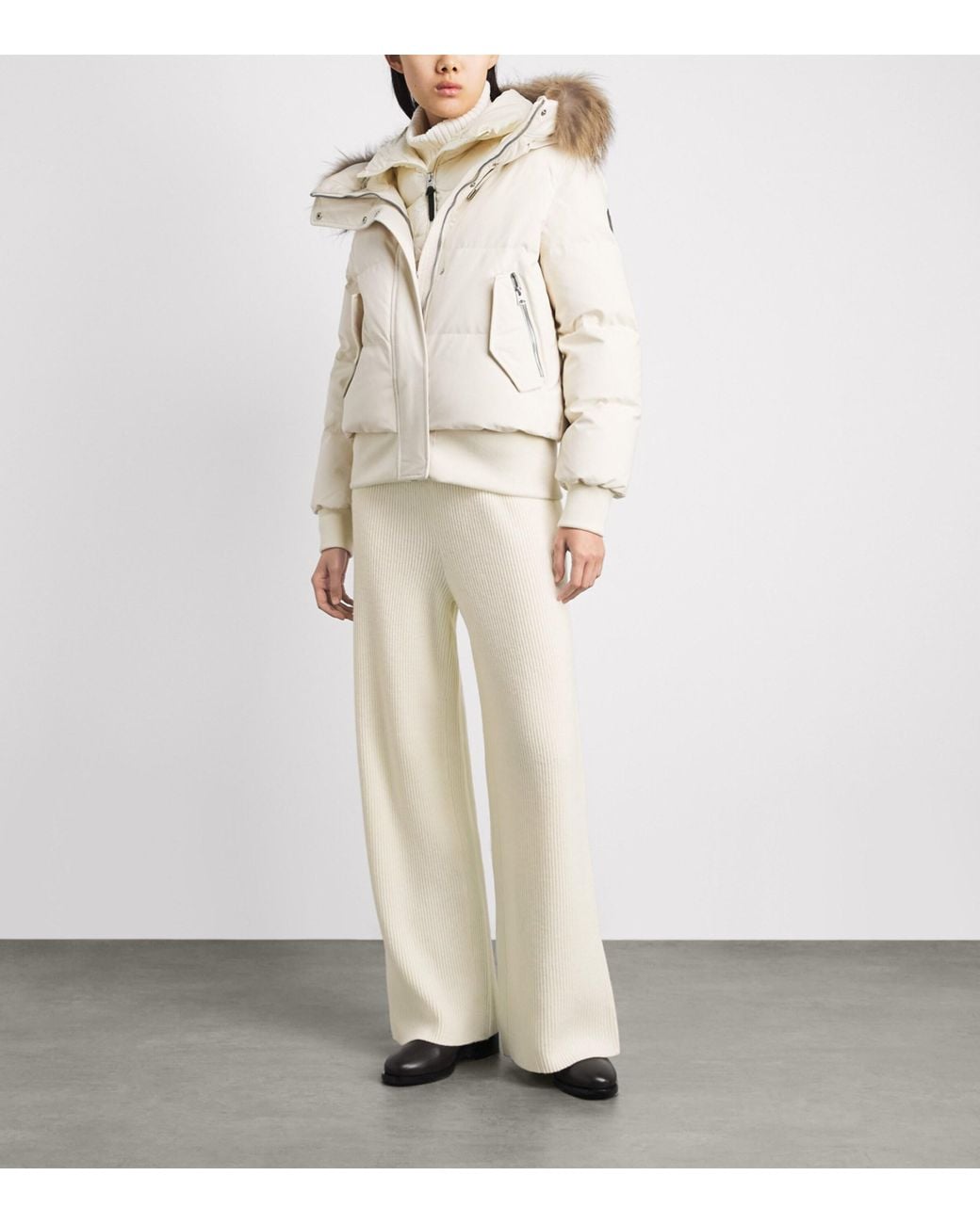 Mackage White Merino Wool-Blend Tove-Z Sweatpants