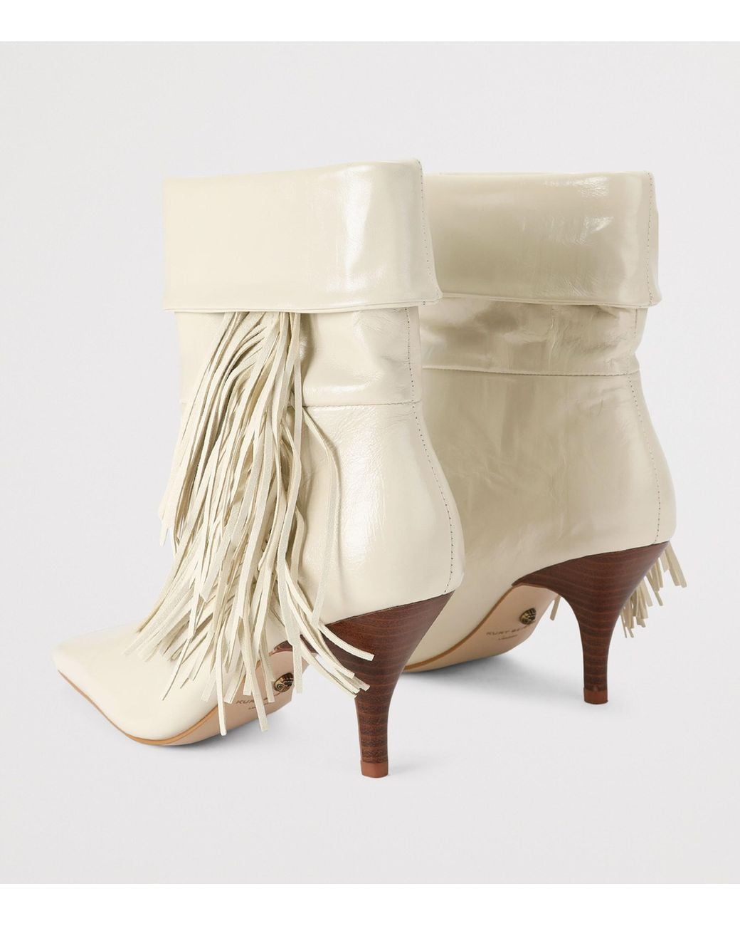 Kurt Geiger Natural Leather Piccadilly Slouch Boots
