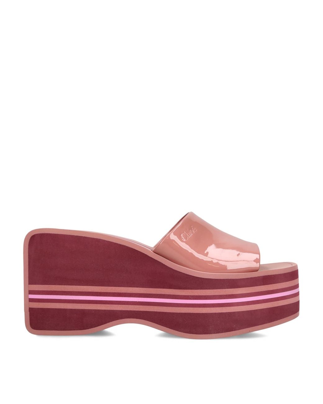 Chloé Red Swimming Cool Wedge Sandals 90