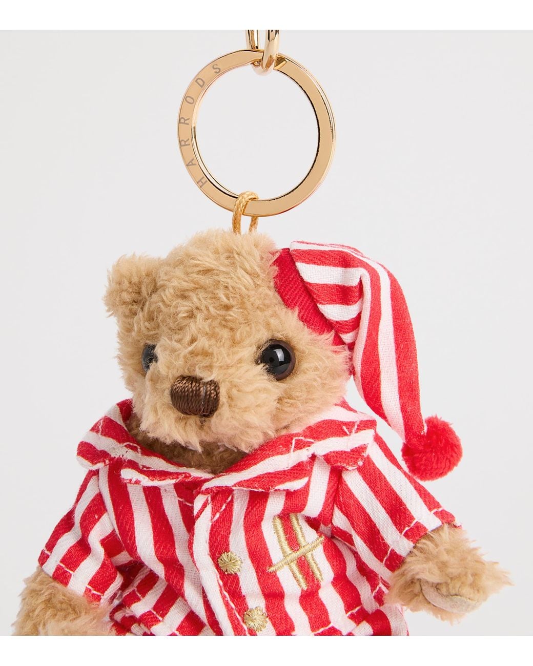 Harrods Red Christmas Pyjama Henry Bear Keyring