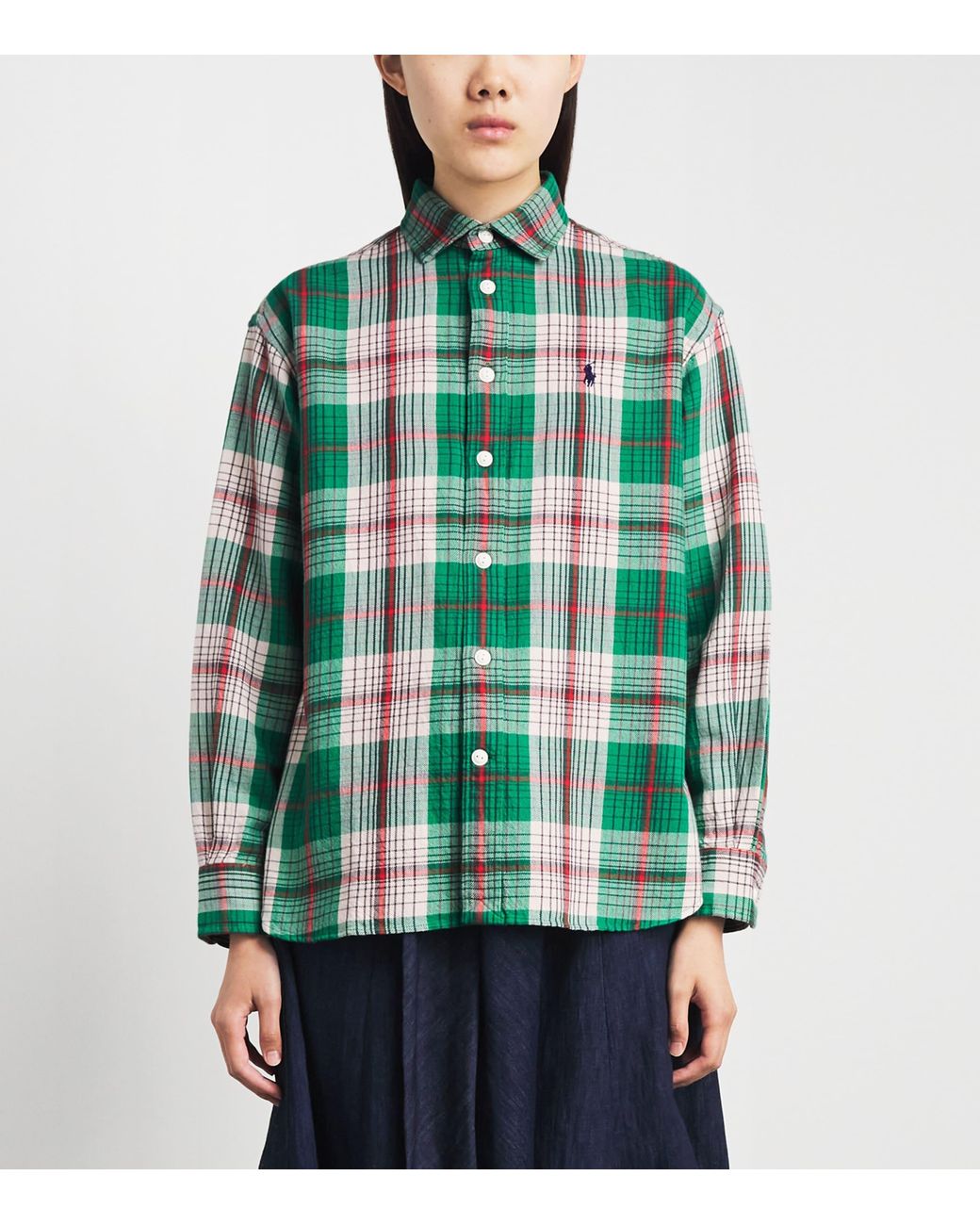 Polo Ralph Lauren Green Cotton Check Shirt