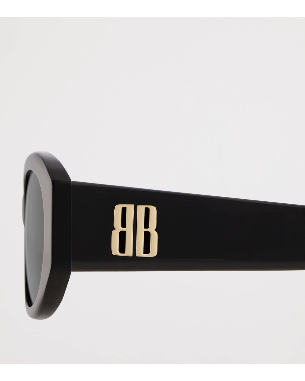 Balenciaga Black Nano Round Af Sunglasses