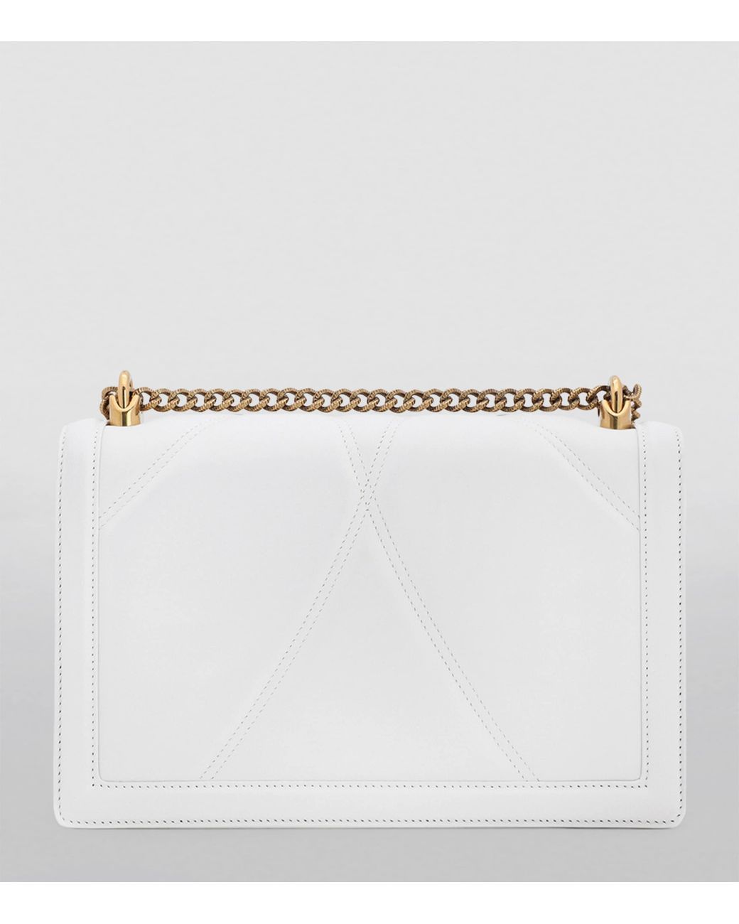 Dolce & Gabbana White Large Devotion Cross-Body Bag
