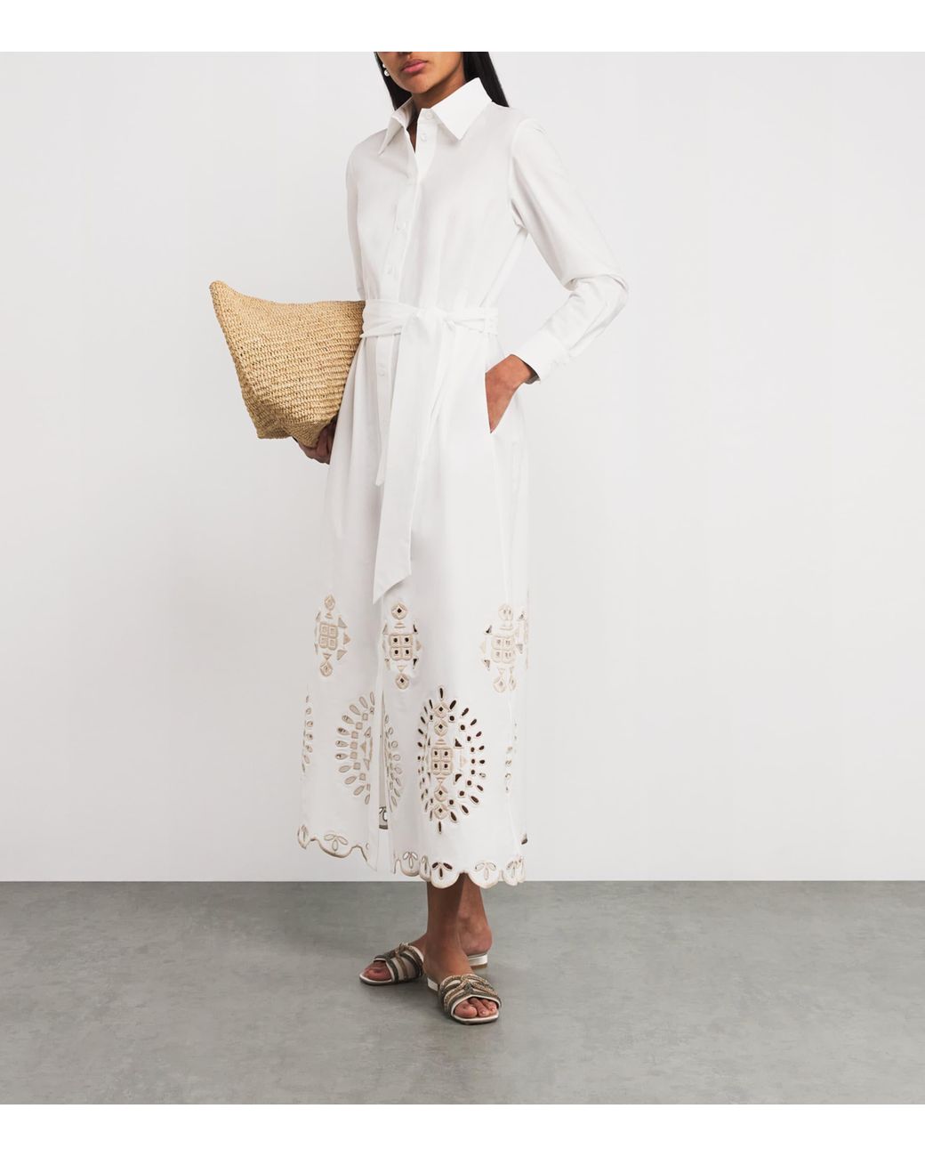 chinese dress ladies Lustre Open Back Mesh Maxi Dress White
