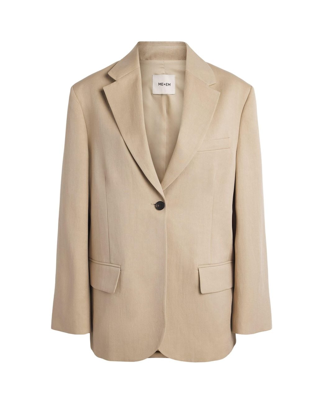 ME+EM Natural Oversized Icon Blazer
