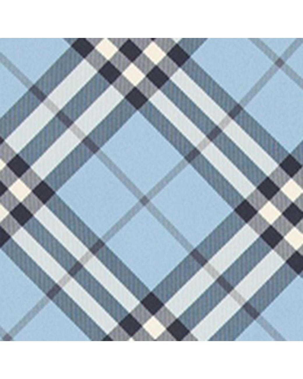 Burberry Blue Silk Check Scarf