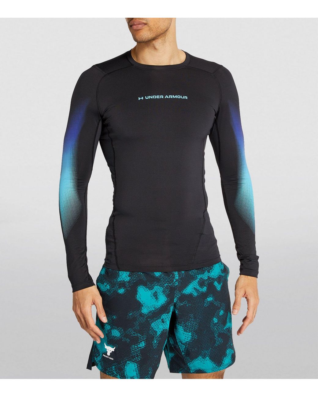 Under Armour Compression Sports Long-sleeved Top in Black for Men | Lyst