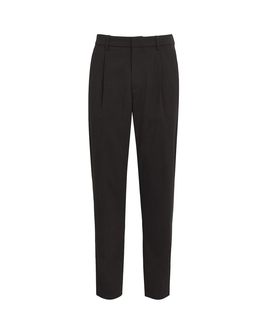 Barena Black Wool Check Gazara Trousers for men