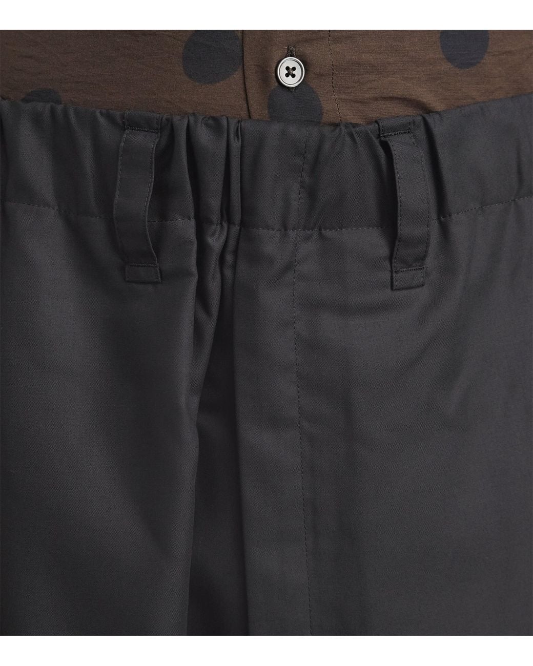 IM MEN Black Swing Tapered Trousers for men