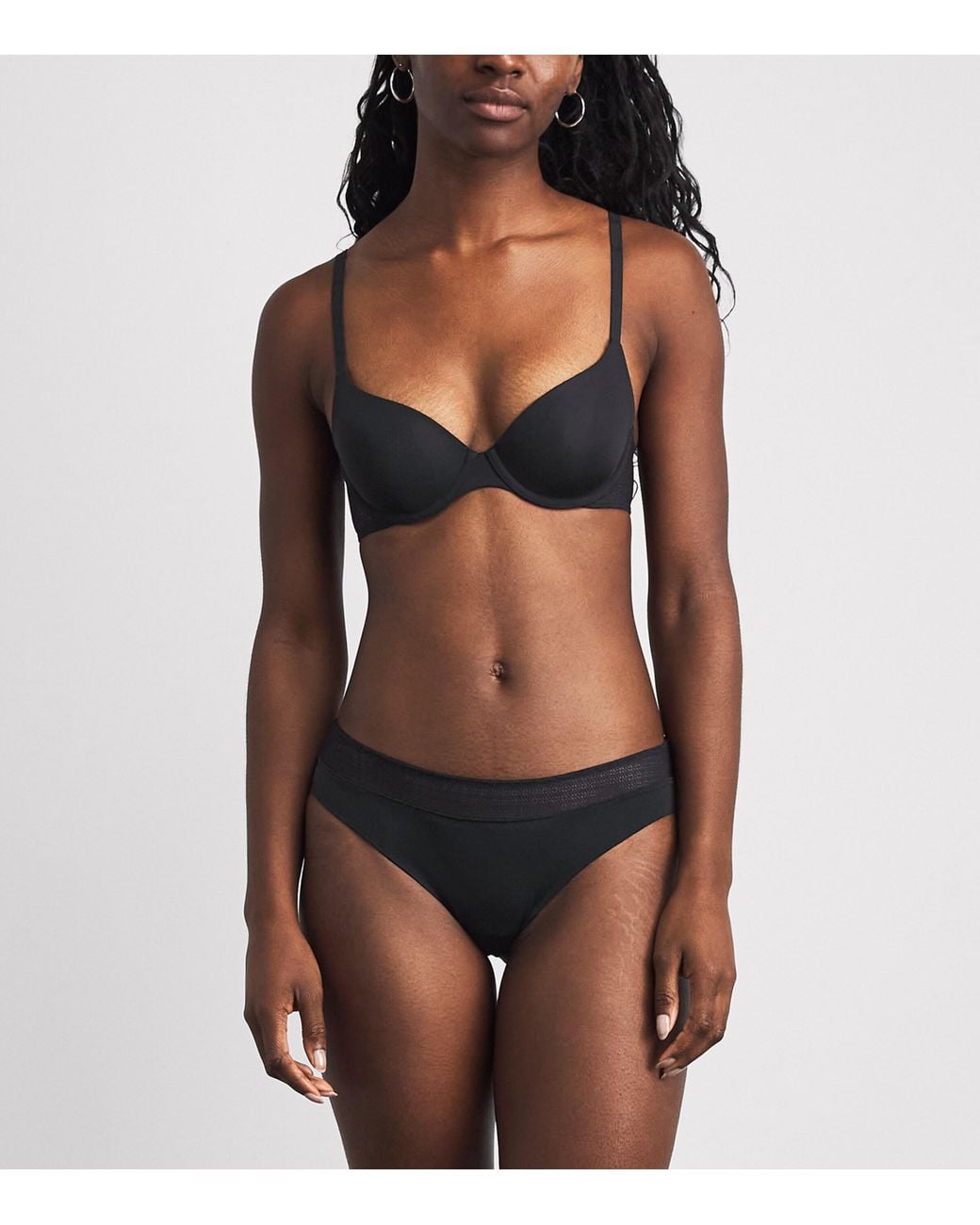 Wolford Black Geo Lace Bikini Briefs
