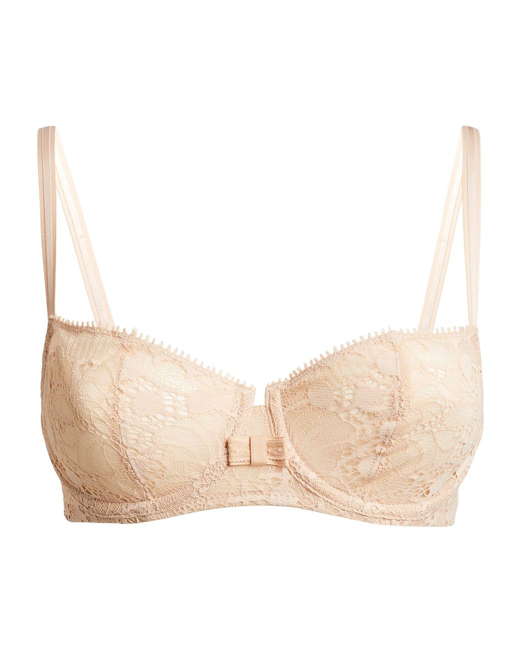 Chantelle Lace Day To Night Half-cup Bra in Natural - Lyst