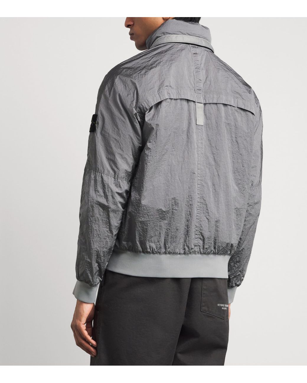 Stone Island Gray Nylon Watro-Tc Jacket for men