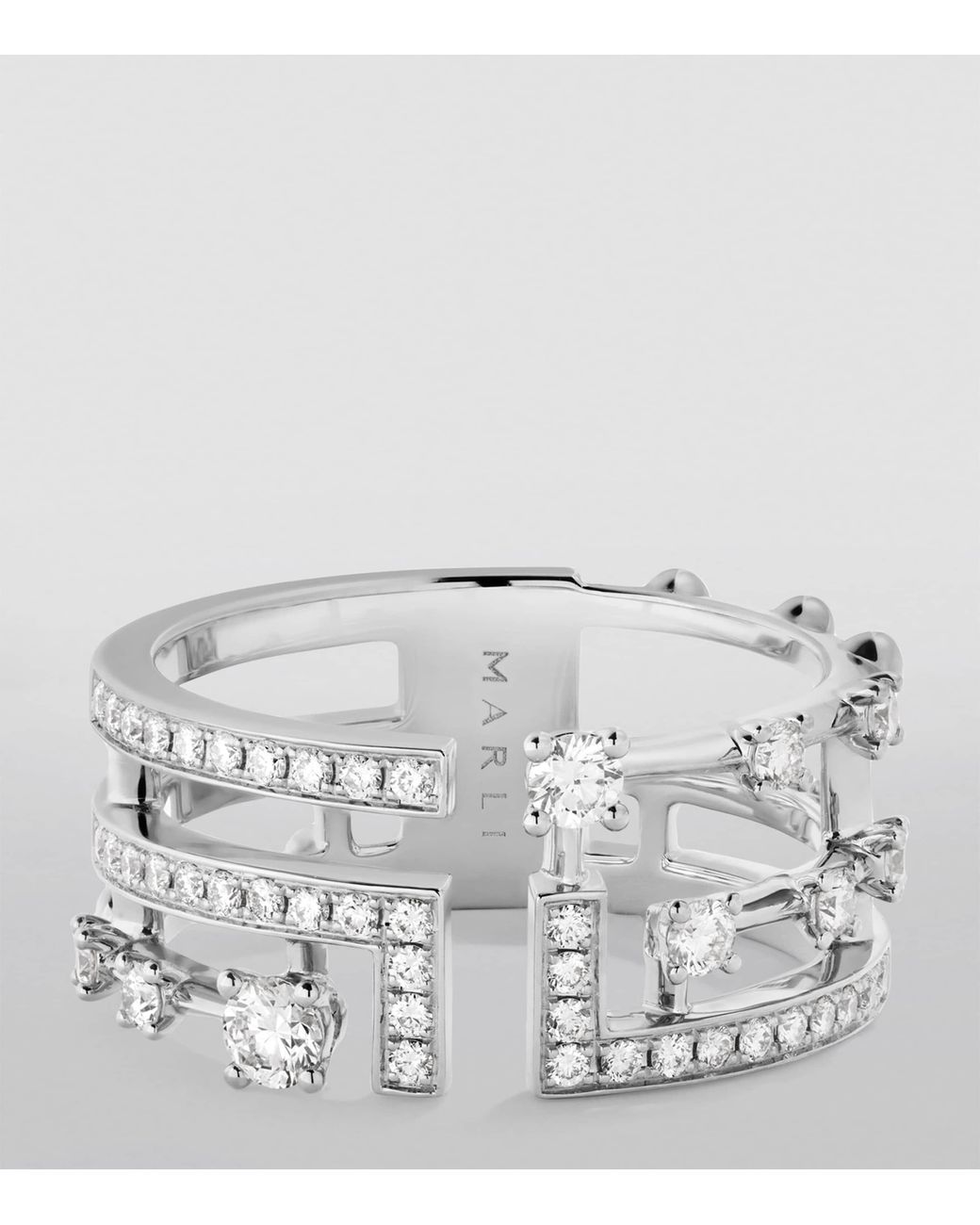 Marli New York White And Diamond Avenues Ring